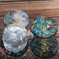 thumbnail image 4 of CARIBOU Drink Round Fabric Felt Neoprene Coasters Set of 4pcs, Color Stone Granite, 4 of 4