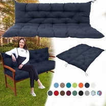 XXLYY Porch Swing Cushions, Waterproof Swing Replacement Cushions with Backrest and Ties, Garden Bench Seat Cushion, Outdoor Porch Patio Swing Non-Slip Chairs Pad