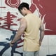 thumbnail image 5 of pstuiky Camisetas sin mangas, Camisa informal de color liso con cuello en V y botones sin mangas para hombre Tops elegantes para mujer xxl, 5 of 5