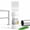 Green, variant on Water-Based Metallic Silver Paint with Built-in Brush for Easy Touch Ups, Surface Renewal and Rust Protection on Indoor and Outdoor Metal