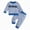outfits001-Blue, variant on NOLDARES Toddler Baby Boy Fall Clothes Printed Long Sleeve Pullover Sweatshirt Tops Joggers Pants Set Winter Outfits Size:2-3 Y,Blue