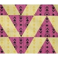 thumbnail image 4 of oneOone Tissu en Coton Flex Rayé/diamond & Triangle Imprimé Géométrique au Mètre 40 Pouces de Large, 4 of 4