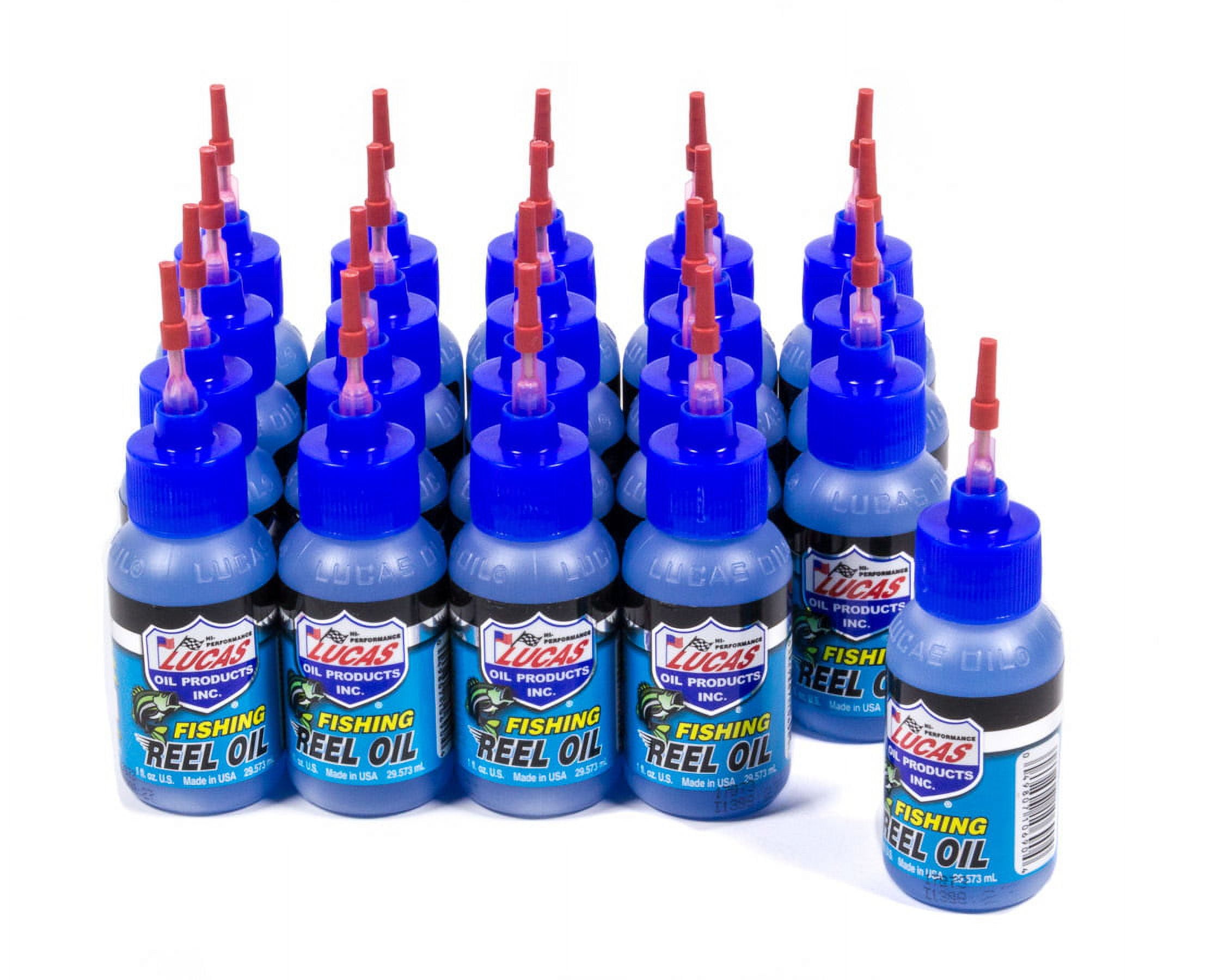 Lucas Oil Set of 4 Salt & Fresh Water Fishing Reel Oil Lubricant 1 Oz  Bottles