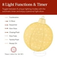 thumbnail image 4 of Best Choice Products 2pc Lighted Pop-Up Christmas Ornaments Outdoor Holiday Decoration w/ 180 LED Lights - Gold/White, 4 of 8