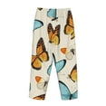 thumbnail image 5 of Kll Womens Butterflies Print Pajama Pants Soft Pajama Bottoms For Women Cozy Lounge Pants, 5 of 9