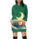 thumbnail image 2 of WILLBEST Sudaderas de Mujer, Vestido Navideño, Vestido de Noche de Mujer, Sudadera Navideña de Moda con Capucha y Bolsillo Tipo Bolso, Sudadera Estampada, Falda de Moda Mediana, 2 of 4