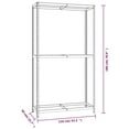 thumbnail image 6 of vidaXL Shelf Storage Office Bookshelf Shelving Unit Steel and Engineered Wood, 6 of 62