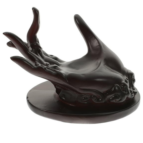 HOKARUA Buddha Hand Figurine Crystal Ball Base Crystal Ball Display Base Crystal Sphere Resin Holder