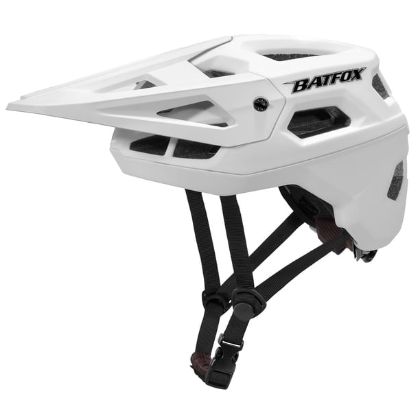 Casco de bicicleta BATFOX LA302 para hombres, mujeres, adultos y jóvenes, color blanco