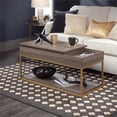 thumbnail image 3 of Sauder International Lux Engineered Wood Lift Top Coffee Table in Diamond Ash, 3 of 11