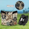 thumbnail image 6 of Haosy Traditional Chinese Flower Pattern Golf Mallet Putter Cover Strong Magnetic Leather Golf Club Headcover Closure, 6 of 7