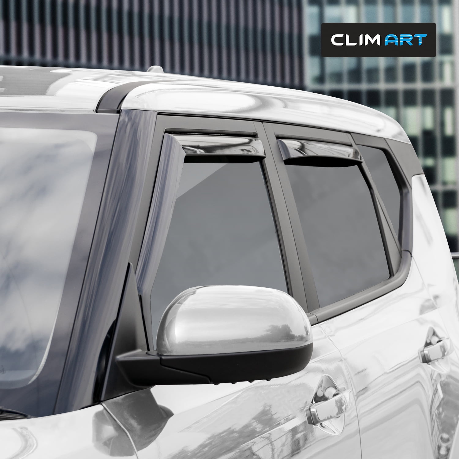 CLIM ART in-Channel Incredibly Durable Rain Guards for Kia Soul 2020-2026, Original Window Deflectors, Vent Window Visors, Vent Deflector, 4 pcs. - 620285