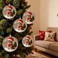 thumbnail image 2 of Adornos navideños, adornos navideños, regalos navideños, decoración navideña, bola navideña, colgante para árbol de Navidad, bola de cristal transparente, regalo de joyería, decoración esférica estere, 2 of 5
