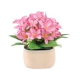thumbnail image 2 of Artificial Flower Decorationfake Flower Bouquet With Vase Lowmaintenance Desktop Ornament For Bedroombathroomwedding And Party Decoration, 2 of 6