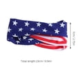 thumbnail image 2 of FUTUREORYY 2Pcs Usa Flag Head Wrap Durable Patriotic Headband Assorted Color Lightweight Cloth Material, 2 of 2