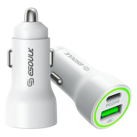 Compatible for iPhone 17 Pro Max 20W Car Charger PD   2.4A USB - Car Charger Adapter Only