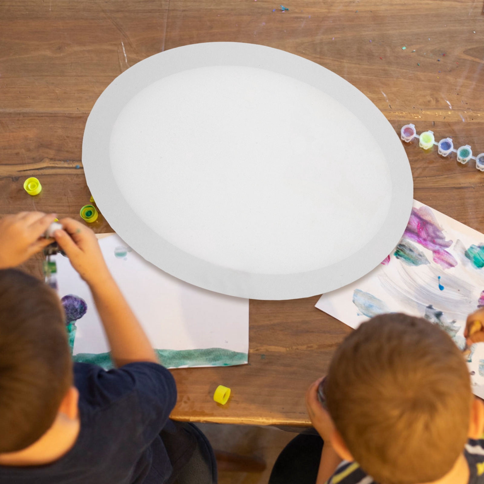 MLINS  2 PCS Oval Canvases for Painting Oil Frame Creative Drawing Board Child