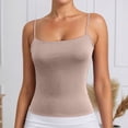 thumbnail image 2 of KHONTS Women's Basic Double Lined Scoop Neck Tanks Tops Adjustable Strap Cami Tank Summer Sleeveless Tops Rose Gold XS, 2 of 6