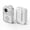 White, variant on Pocket Radio, Personal FM Portable Radio with Bluetooth Speaker, Clip-on Mini FM Radio Auto Scan Rechargeable Support TF Card TWS Pairing 5W Speaker Earphones Jack for Walking Jogging (White)