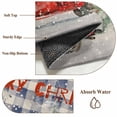 thumbnail image 6 of 3'x5' Area Rugs, Blue Plaid Christmas Indoor Outdoor Area Rug for Living Room Bedroom, Red Truck Xmas Tree Snowflake Washable Bathroom Rugs Kitchen Floor Carpet Mats Home Decor Aesthetic, 6 of 8