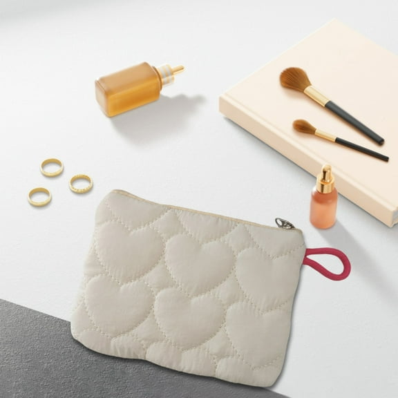 Travel Makeup Bag Woolen Knitted Bag Striped Color-blocked Cosmetic Bag Pattern Cosmetic Bag Portable Cosmetic Bag Ins-style Pencil Case