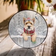 thumbnail image 3 of Playful Cairn Terrier Welcomes Winter Snowy Day with Cardinal Bird Stained Glass Suncatcher Cairns Dog Lover Window Hanging Sign Decor - 2017, 3 of 5