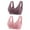 Purple3, variant on fatyb Wireless Front Closure Bras for Women 2 Pack Full Coverage Everyday Bras Push up Comfort Bralettes