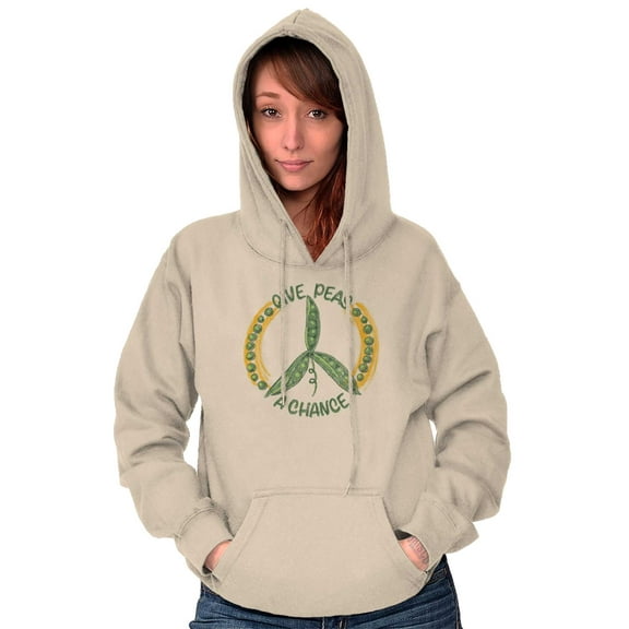 Give Peas A Chance Home Hobby Gardener Hoodie Sweatshirt Women Brisco Brands S