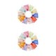 thumbnail image 4 of Ounissouiy 100 Uds. Mini bolsas de Organza bolsas con cordón pequeño regalo fiesta paquete hogar aniversario suministros de boda patrón de Patrón de flores 2piezas, 4 of 6