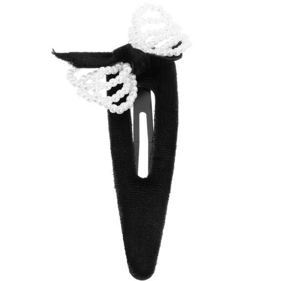 LOLIPPYY Comfortable Black Velvet Bow Hair Clip Stylish Hair Accessory Perfect for Fall and Winter