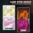 thumbnail image 4 of UPONRAY Let's Party Neon Signs, 11.4"*15.7" Dimmable & USB-Powered LED Neon Light, Stylish Wall Decor for Bar, Club, Wedding, Engagement Party, Birthday Party, 4 of 12