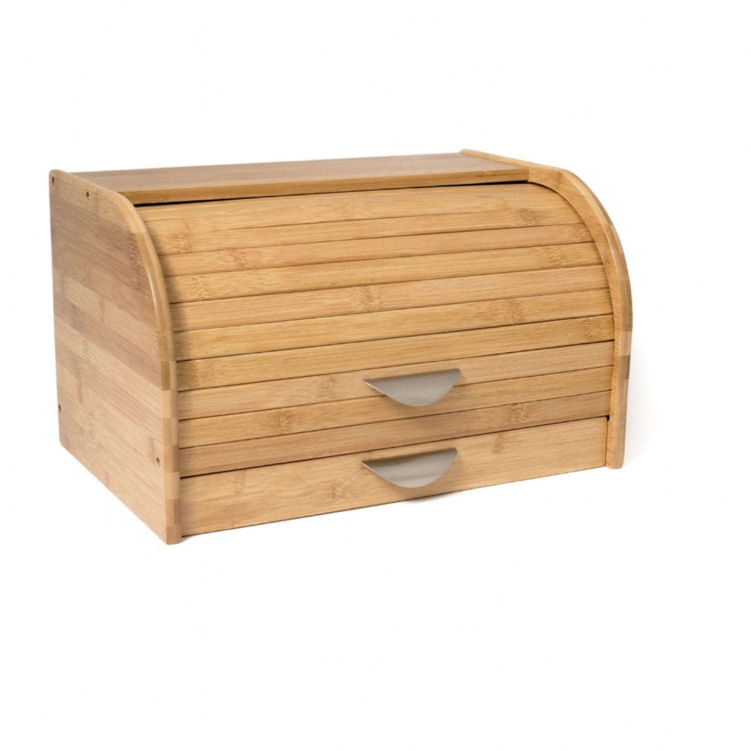 Lipper 8947 Bamboo RollTop Bread Box with Drawer, 16.3"