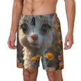 thumbnail image 1 of Fotbe Adorable Llama In Flowers Traje de Baño para Hombre – Shorts de Natación de Secado Rápido con Forro y Bolsillos-Large, 1 of 6