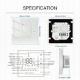 thumbnail image 2 of 1Pc Smart Home Thermostat for Underfloor Heating and Gas Boiler for, 2 of 3