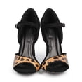 thumbnail image 4 of New Women Wild Diva Adele-196 Leapord Peep Toe D'orsay Single Sole Stiletto Pump, 4 of 5