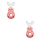 thumbnail image 3 of Jumpingount Cepillo de portátil de silicona en forma de U para niños, cepillos de limpieza para el cuidado de la boca, cepillos de Rosado 2piezas, 3 of 6
