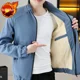 thumbnail image 3 of Abrigo acolchado de terciopelo para hombre, chaquetas acolchadas para hombre, parkas, modelos de invierno, novedad en promoción de ropa exterior, moda Harajuku, 3 of 5