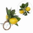 thumbnail image 3 of Lemon Napkin Rings Set of 18 Lemon Vine Leaf Napkin Holders for Dining Table Decor Banquet Wedding Birthday Christmas B, 3 of 6