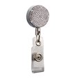 thumbnail image 1 of Carrete de portatarjetas, 1 pieza de portatarjetas de identificación de metal con clips para cinturón, carcasa de metal con superficie de cristal decorativa Xemadio LRWJ440-1, 1 of 5