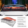 thumbnail image 3 of Kdxio Cat Watching City Sunset Print Front Windshield Sun Shade,Folding Auto Sunshade for Car Truck SUV-Small, 3 of 5