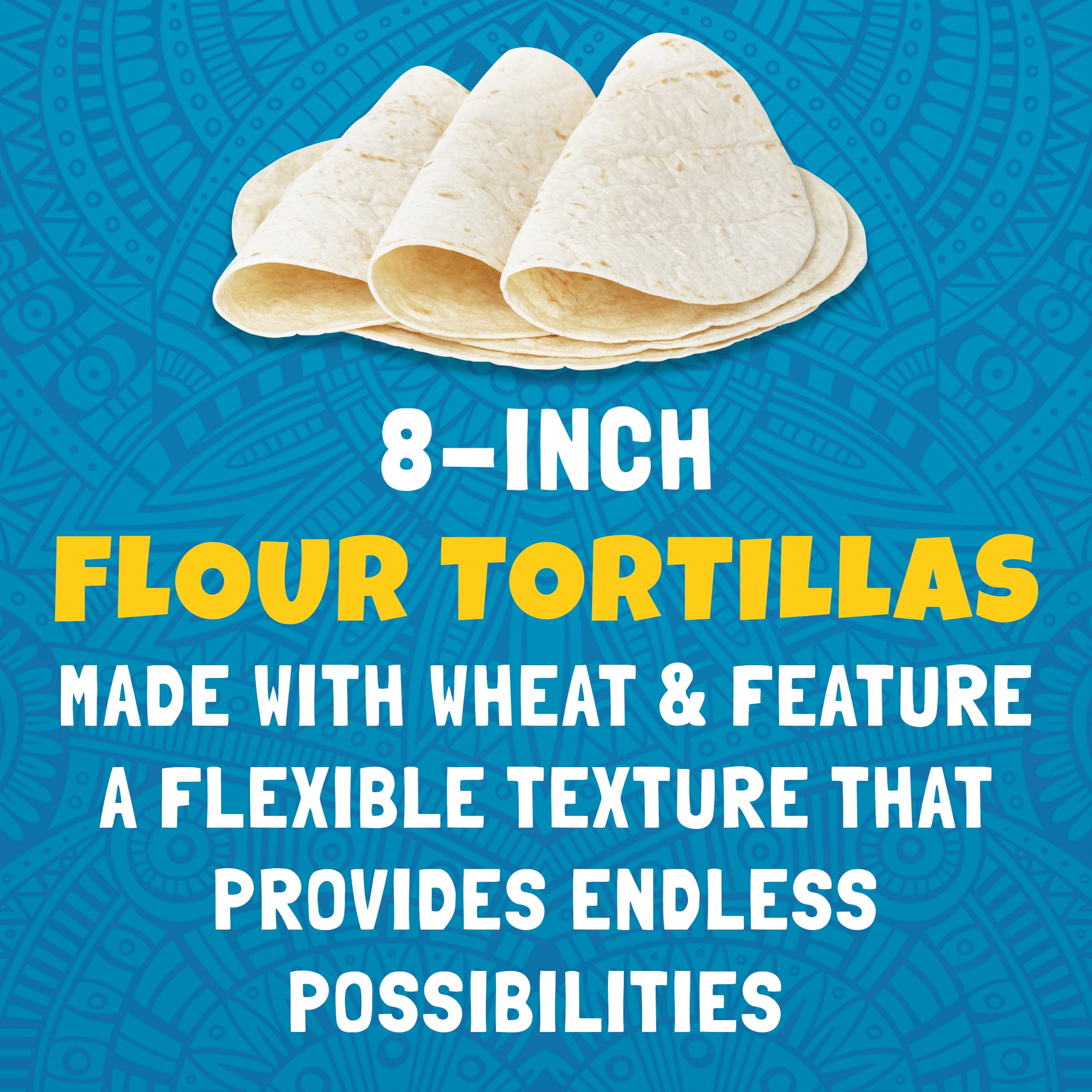 Ortega Flour Tortillas, Kosher, 10 Count, 14.3 oz