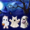 thumbnail image 1 of Decoración de Halloween figura de fantasma rosa XINYU juego B, 1 of 4