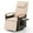Beige, variant on Costway Outdoor 360° Swivel Rattan Recliner Chair Patio Wicker Chaise Lounge Chair Black