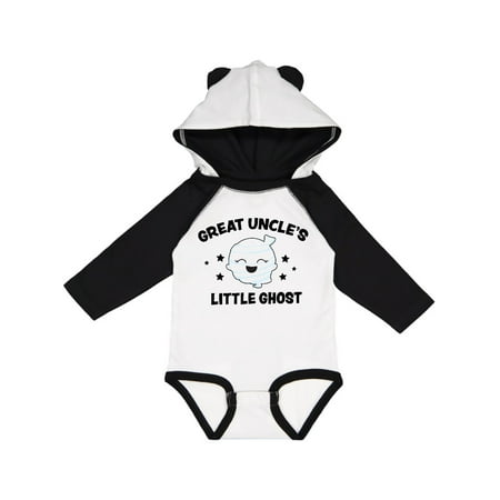 

Inktastic Cute Great Uncle s Little Ghost with Stars Gift Baby Girl Long Sleeve Bodysuit