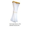 thumbnail image 2 of HLONK 100 Pcs Plastic Hand Flagpole Solar Light Small US Flags Sticks Holder Poles White, 2 of 8