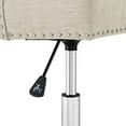 thumbnail image 5 of Modway Fabric Swivel Office Chair, Tufted Button Upholstered with Nailhead Trim, Beige, 5 of 5