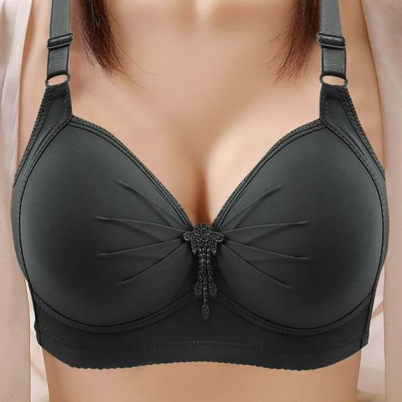 OSFVNOXV Minimizing Bras for Women Plus Size Full Coverage Wire-Free Full Coverage Soft Padded Everyday Bras