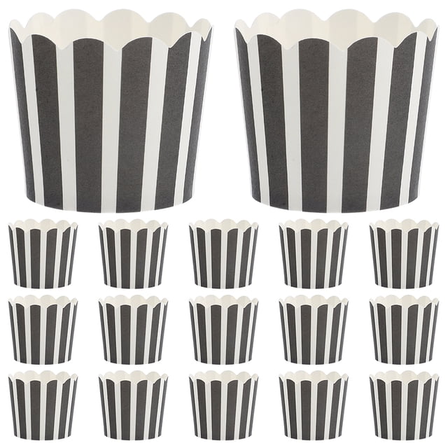 50 piezas de moldes para hornear magdalenas, moldes de papel para magdalenas, envoltorios, forros, estuches