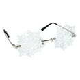 thumbnail image 5 of HOMEMAXS Snowflake Shaped Sunglasses for Kids White PC and Metal Frameless Design Easily Matches Outfits 1 Pair, 5 of 8