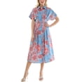 thumbnail image 3 of Nicole Miller Pintuck Waist Shirtdress, Sizes 4-16, 3 of 7